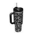 Halloween Thermal Mug 40oz Straw Coffee Insulation Cup With Handle Portable Car Stainless Steel Water Bottle LargeCapacity Travel BPA Free Thermal Mug - The Best Commerce