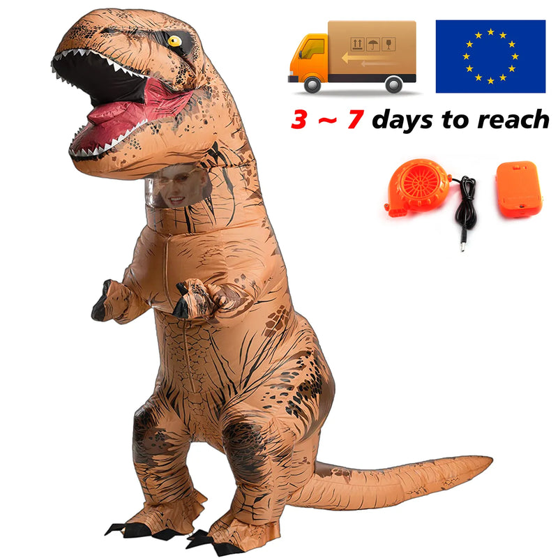T-rex inflatable uit Tyrannosaurus Dinosaur Costume Child Kids Adult Role-playing Fancy Halloween Mascot Party Apparel - The Best Commerce