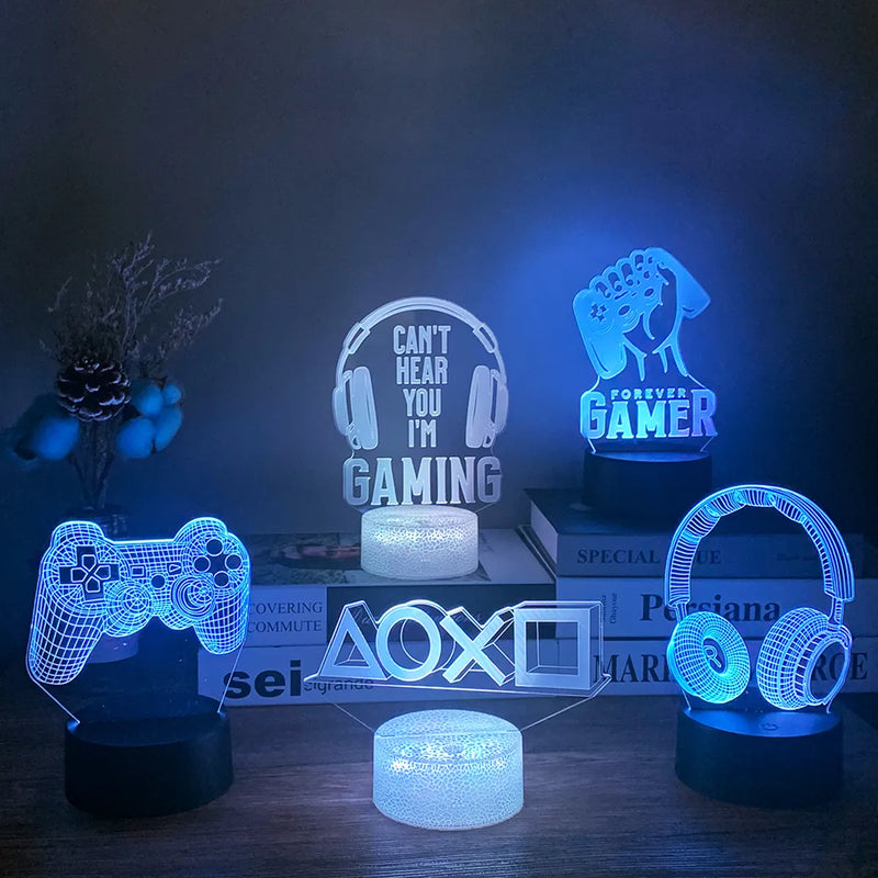 Gamer's Glow: 3D LED RGB Gaming Setup Lamp for Ultimate Room Decoration - The Best Commerce
