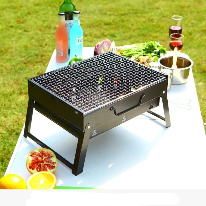 AddFun Outdoor BBQ Portable Barbecue Grills Two Sizes Suitable for 1-6 People Lightweight Safe Easy To Clean Stove Party Event - The Best Commerce