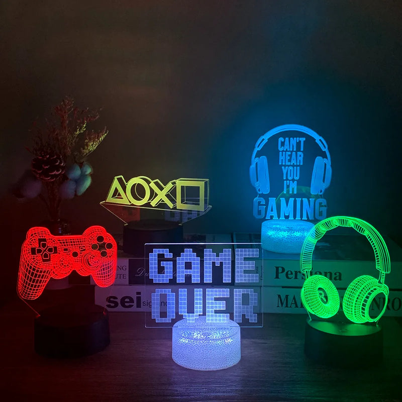 Gamer's Glow: 3D LED RGB Gaming Setup Lamp for Ultimate Room Decoration - The Best Commerce