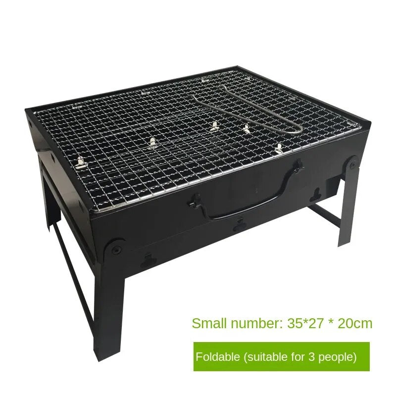 AddFun Outdoor BBQ Portable Barbecue Grills Two Sizes Suitable for 1-6 People Lightweight Safe Easy To Clean Stove Party Event - The Best Commerce