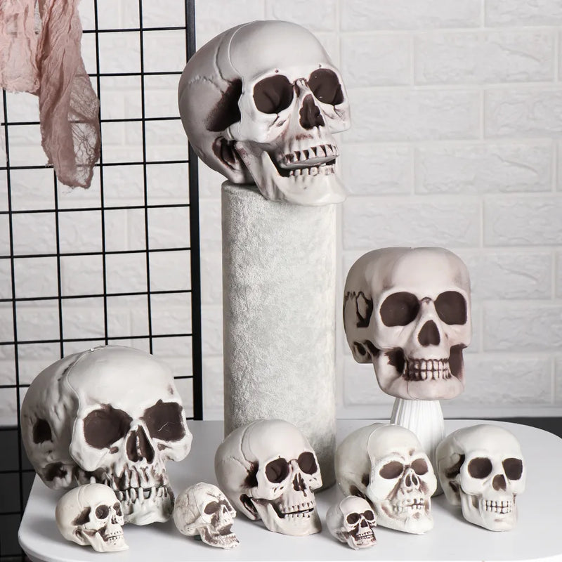 All Size Human Skull Head Skeleton Hanging Skull Halloween Style Photo Prop Home Event Party Decoration Game Supplies - The Best Commerce