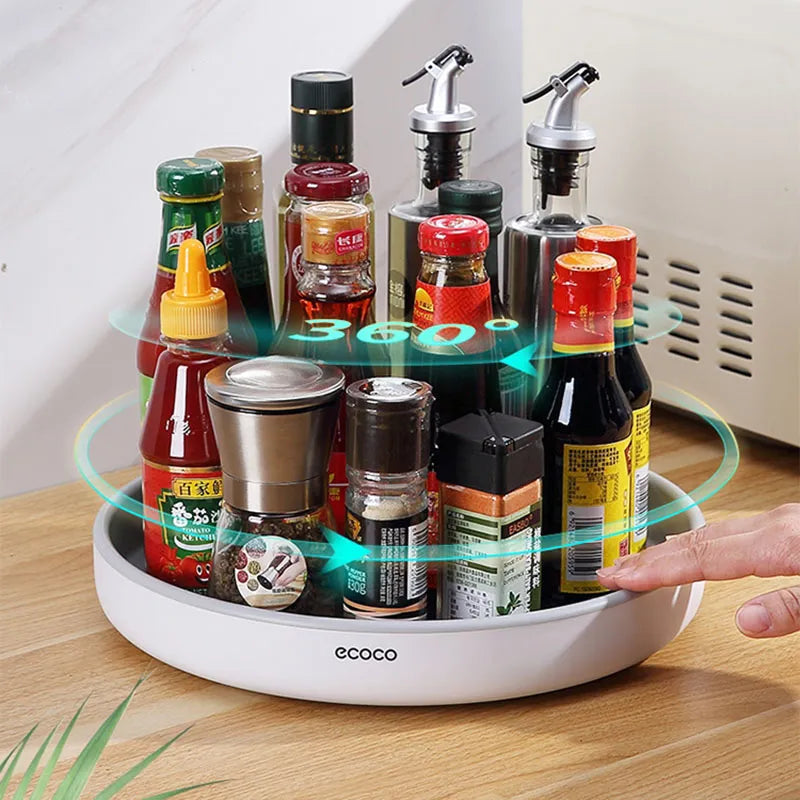 360° Spinning Spice Organizer: Lazy Susan for Kitchen and Bathroom - The Best Commerce