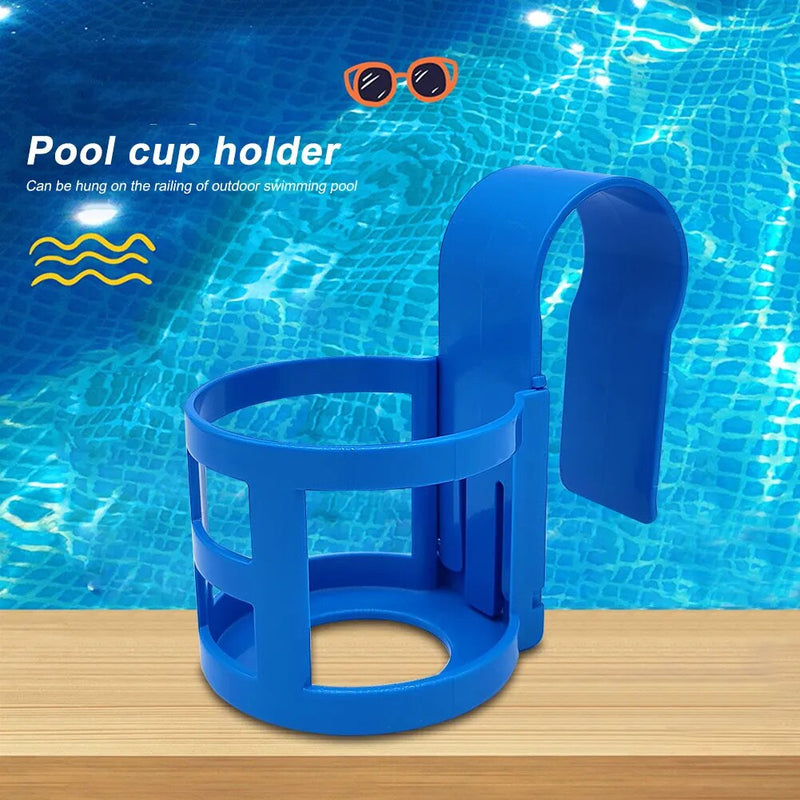 Plastic Water Cup Hanging Holder Container Hook for Above Swimming Pool Side Beverage Drinks Beer Storage Shelf Swimming Pool - The Best Commerce