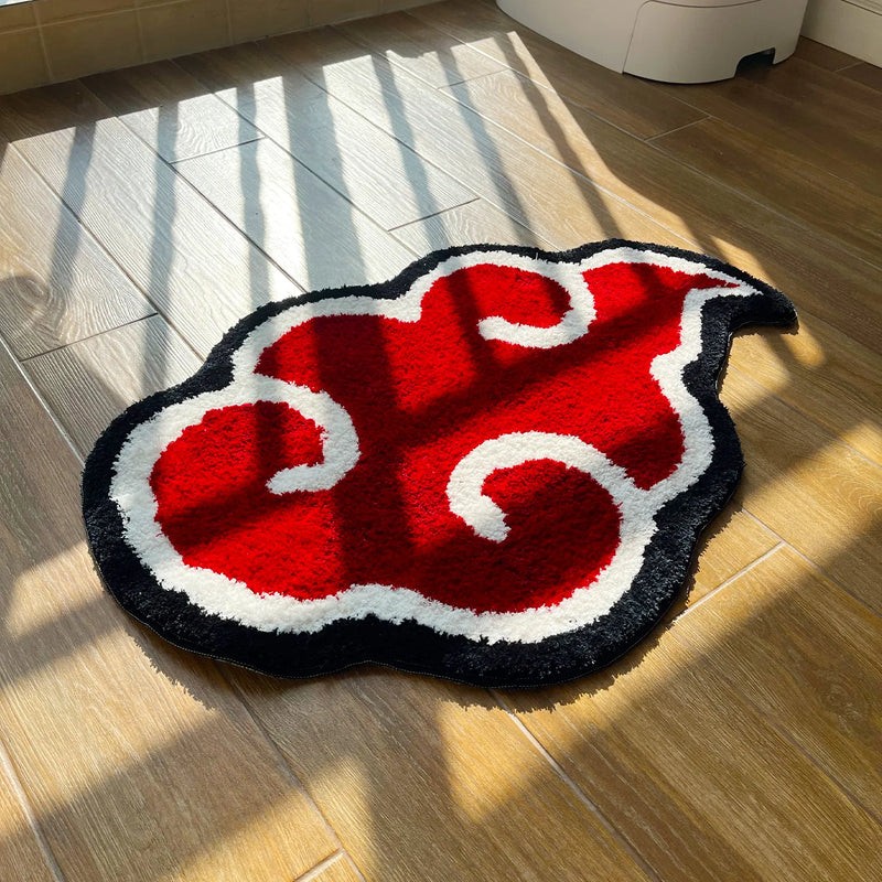 Japanese Anime Red Cloud Doormat Mat Anti-Slip Kitchen Bedroom Handmade Tufted Rug Carpet Living Room Entrance Rug Home Decor - The Best Commerce