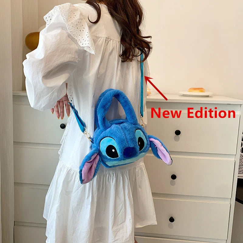 Disney Lilo & Stitch Plush Toys Kawaii Tigger Winnie The Pooh Anime Stuffed Toys Children Cartoon Plushie Soft Girls Plush Bag