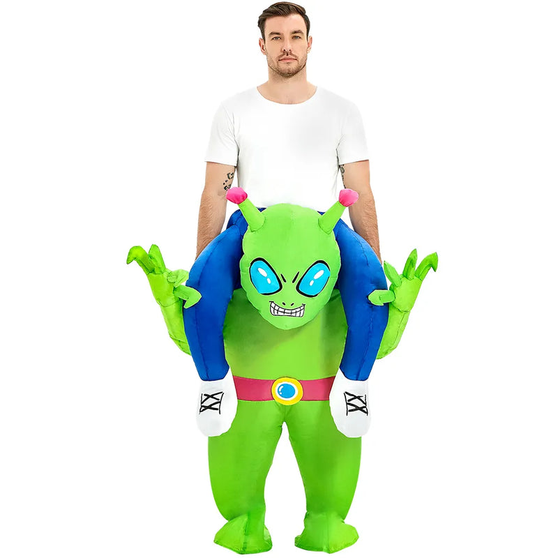 Kids Adult ET Alien Inflatable Costume Anime Suits Dress Mascot Purim Halloween Party Cosplay Costumes for Man Woman Boys Girls - The Best Commerce