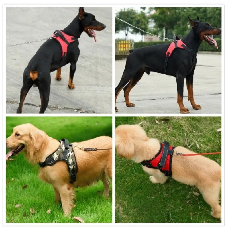 Adjustable Dog Harness Durable Reflective Pet Dog Harness For Dogs Pet Walking Harness For Small Medium Large Pets Accessories - The Best Commerce