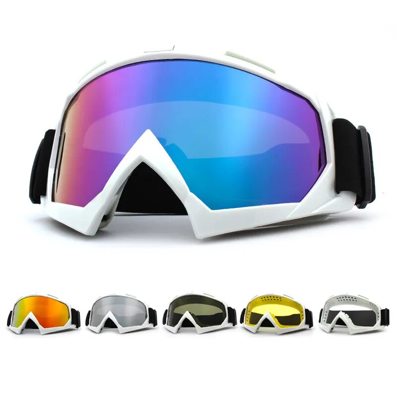 Skiing Goggles Windproof Cycling Motorcycle Goggles Winter Anti-Fog Snowboard Ski Glasses Ski Mask Tactical Goggle Sunglasses - The Best Commerce