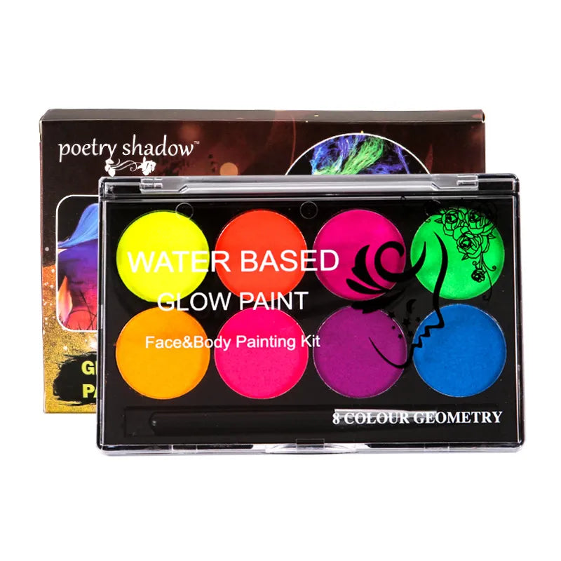 GlowMagic 8-Color UV Body Paint: Perfect for Halloween and Christmas Parties - The Best Commerce