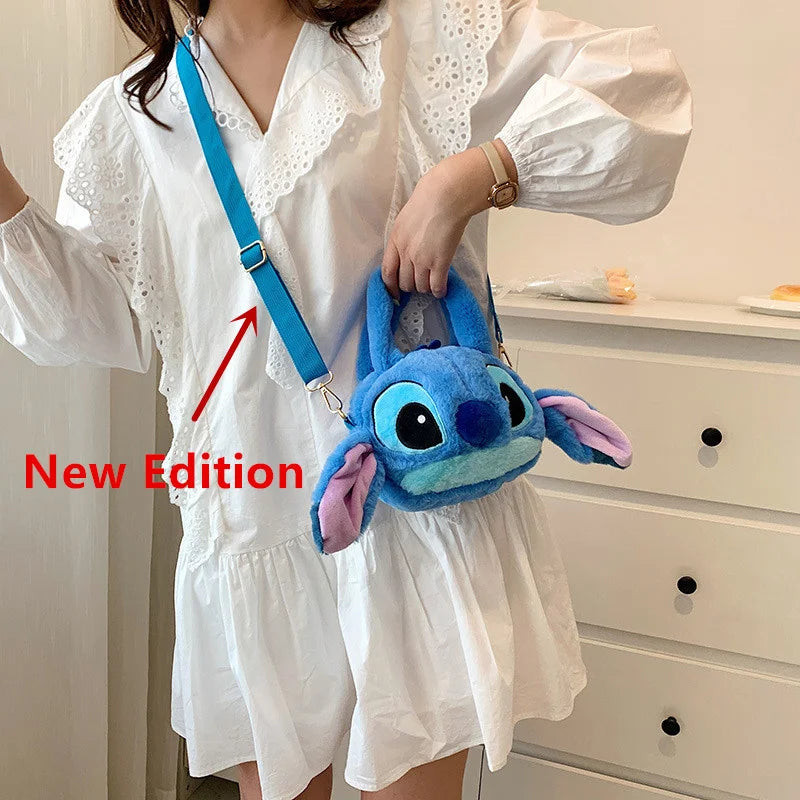 Disney Lilo & Stitch Plush Toys Kawaii Tigger Winnie The Pooh Anime Stuffed Toys Children Cartoon Plushie Soft Girls Plush Bag