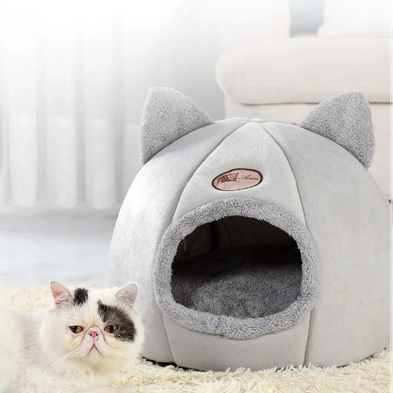 New Deep Sleep Comfort In Winter Cat Bed Iittle Mat Basket Small Dog House Products Pets Tent Cozy Cave Nest Indoor Cama Gato - The Best Commerce