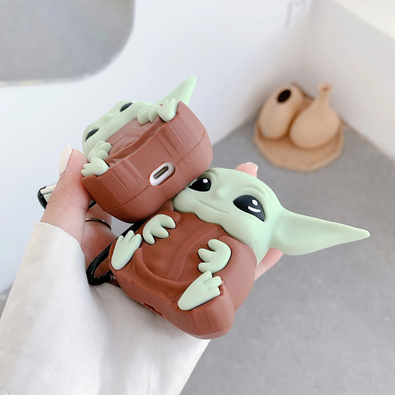 Yoda's Audio Forcefield: 3D Disney Headphones Case for AirPods 1, 2, 3, and Pro - The Best Commerce