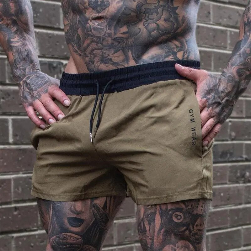 Men Hot Shorts Light Weight Thin Short Pants Running Squat Fitness Shorts Men GYM Wear Quick-drying Drawstring Shorts - The Best Commerce