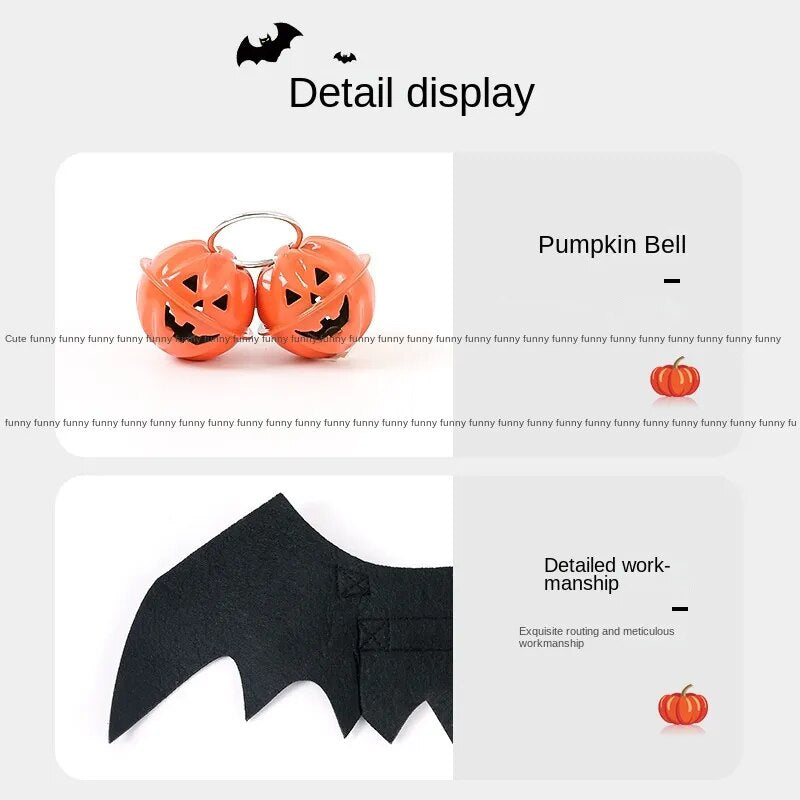 Halloween Funny Pet Bat Felt Wings Clothes Dog Small Dog Cat Dog Wings Transformation Clothes Pet Clothes - The Best Commerce