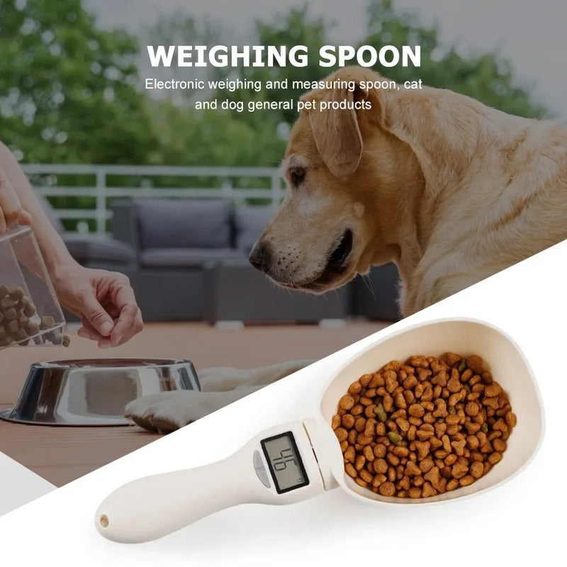 Pet Food Measuring Scoop Electronic Dog Cat Food Measuring Cup Digital Spoon Scale Kitchen Food Scale with LED Display - The Best Commerce