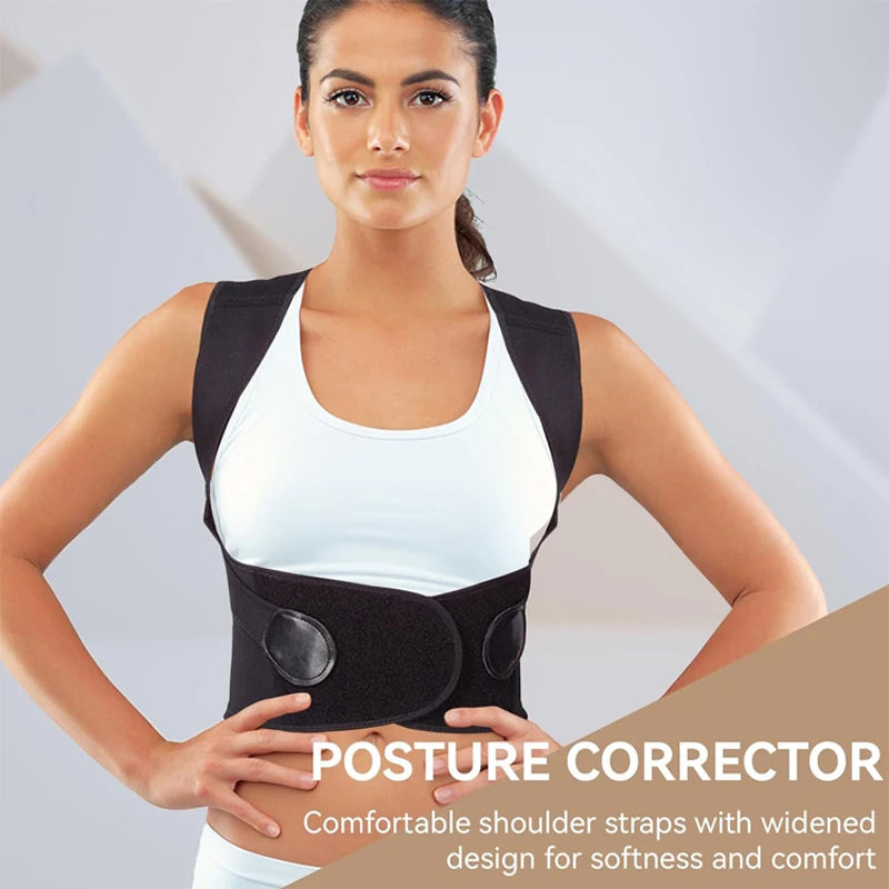 Back Posture Corrector Brace for Women Breathable Elastic Back Posture Correction Belt Adjustable Shoulder for Students Kids