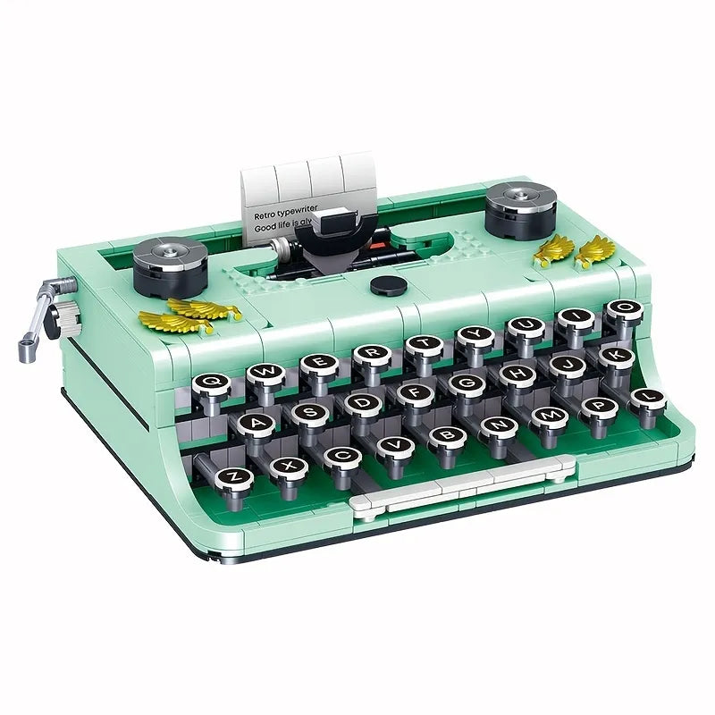 Retro Typewriter Creations: 820PCS Building Blocks for Creative Minds - The Best Commerce