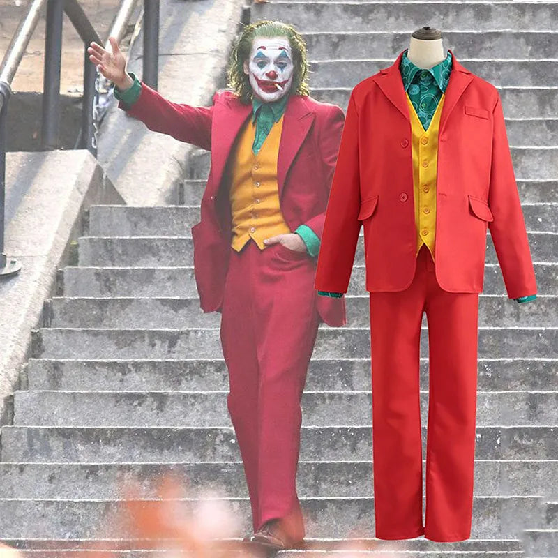 Joker Costume Adults Suitable for Halloween Party Carnival Stage Performance Clown Cosplay Costume - The Best Commerce