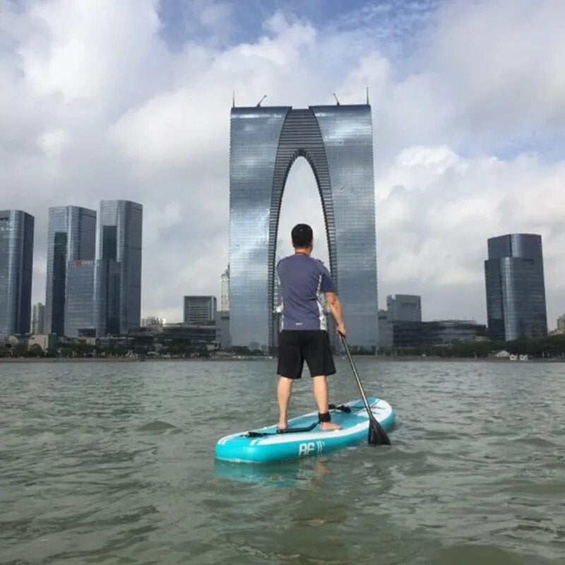 AddFun Inflatable Surfboard Stand Up Paddle Board New Style 320x81x15CM Water Sport Board Boat Dinghy Raft Surf Beach Activity - The Best Commerce