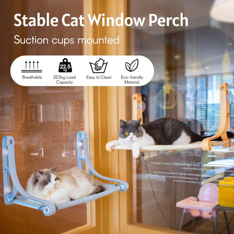 Hammock For Cat Window Cat Resting Shelf Window-Mounted Perch Bed Space Saving Cat Beds Window Perch For Cats Inside - The Best Commerce