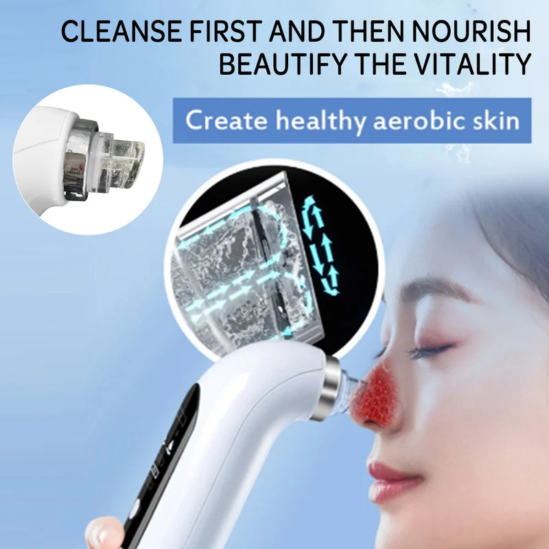 Blackhead Removal Pore Vacuum Face Cleaner Electric Pimple Black Head Remover USB Rechargeable Water Cycle Facial Cleaning Tools - The Best Commerce