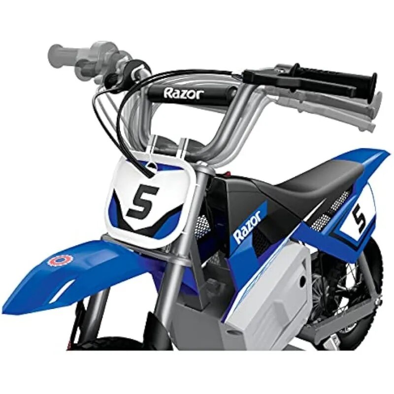 Razor MX350 Dirt Rocket Electric Motocross Bike, Blue, 10-12 inches - The Best Commerce