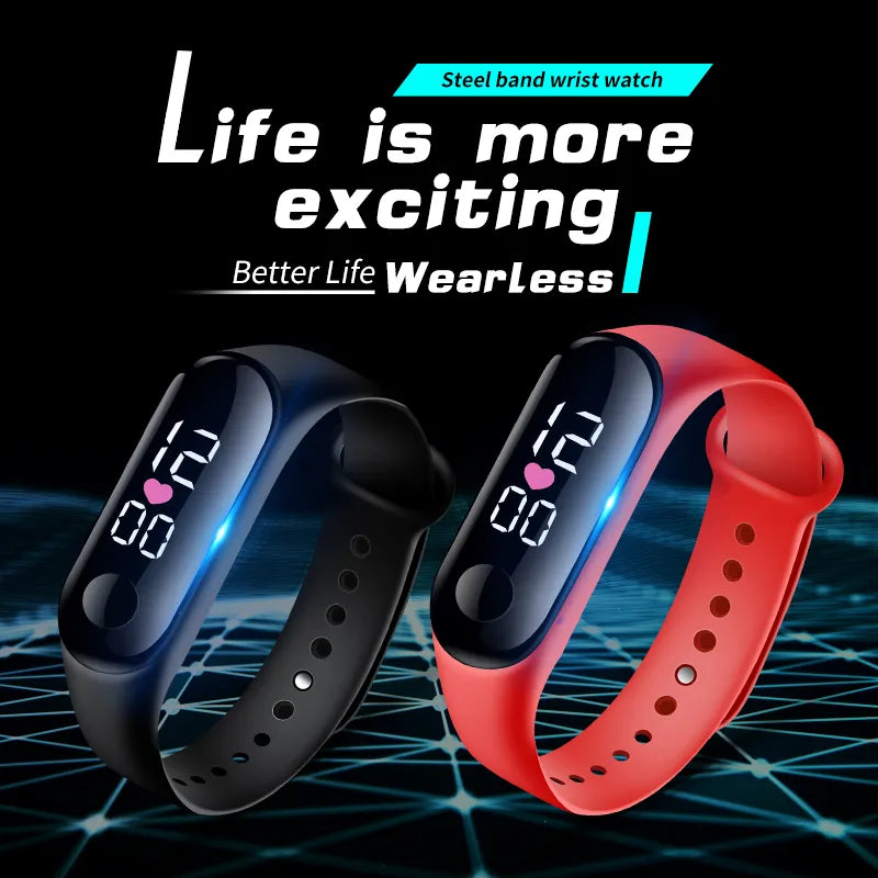 Simple Digital Watch for Men Women Fashion Sport LED Electronic Watch Colorful Silicone Wristband Casual Mens Watch reloj hombre - The Best Commerce