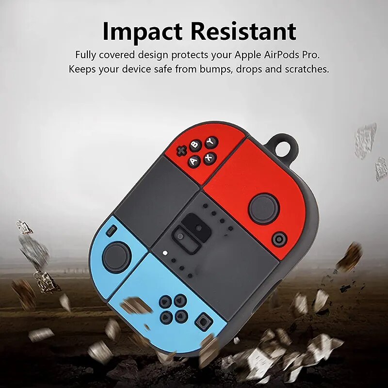 3D Gamepad Silicone Case for AirPods 1, 2, 3, and Pro - The Best Commerce