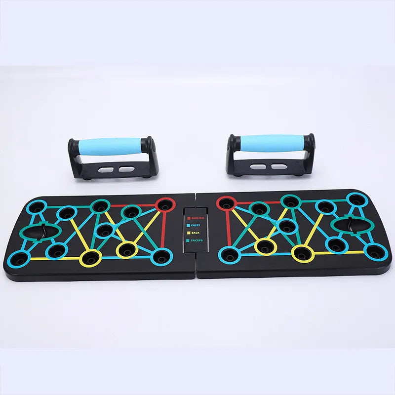 Folding Push-up Board Multifunctional Abdominal Muscle Enhancement Muscle TrainingGym Sports Portable Fitness Equipment - The Best Commerce