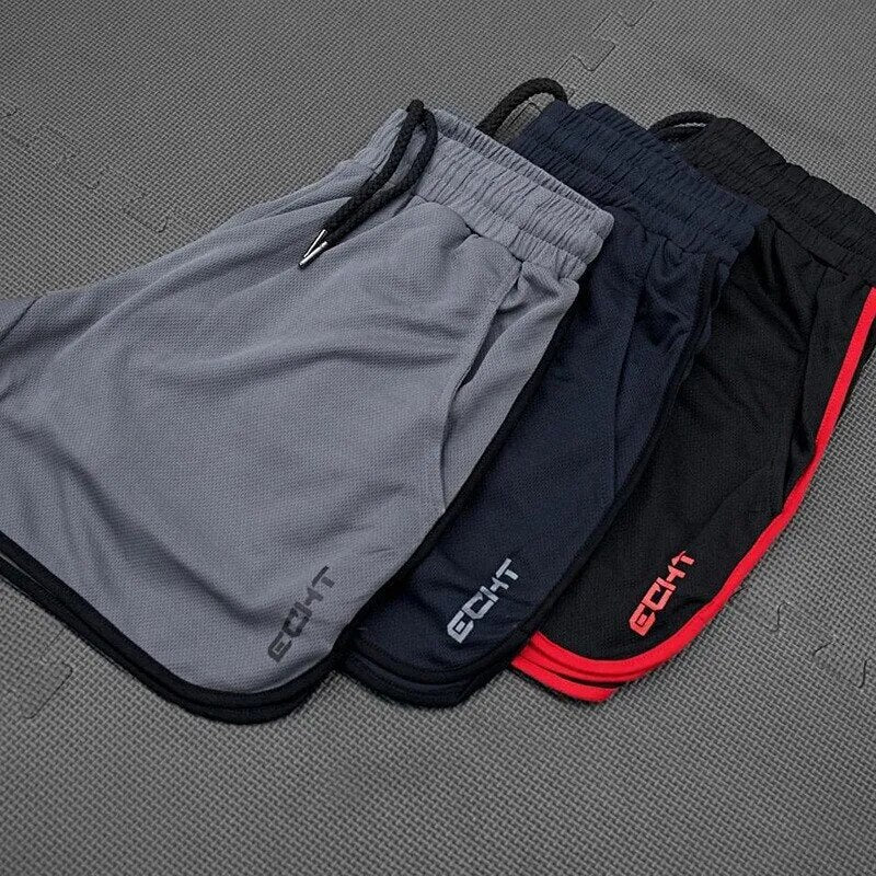 Men Summer Running Shorts Fitness Quick-drying Sport Shorts Breathable Mesh Workout Gym Short Pants Casual Sportswear Jogger - The Best Commerce