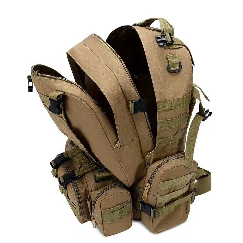 Commander's Gear 50L: Waterproof 4-in-1 Tactical Backpack - The Best Commerce