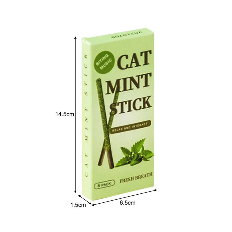 Silvervine Bliss: 6pcs Matatabi Cat Sticks for Fun and Dental Care - The Best Commerce