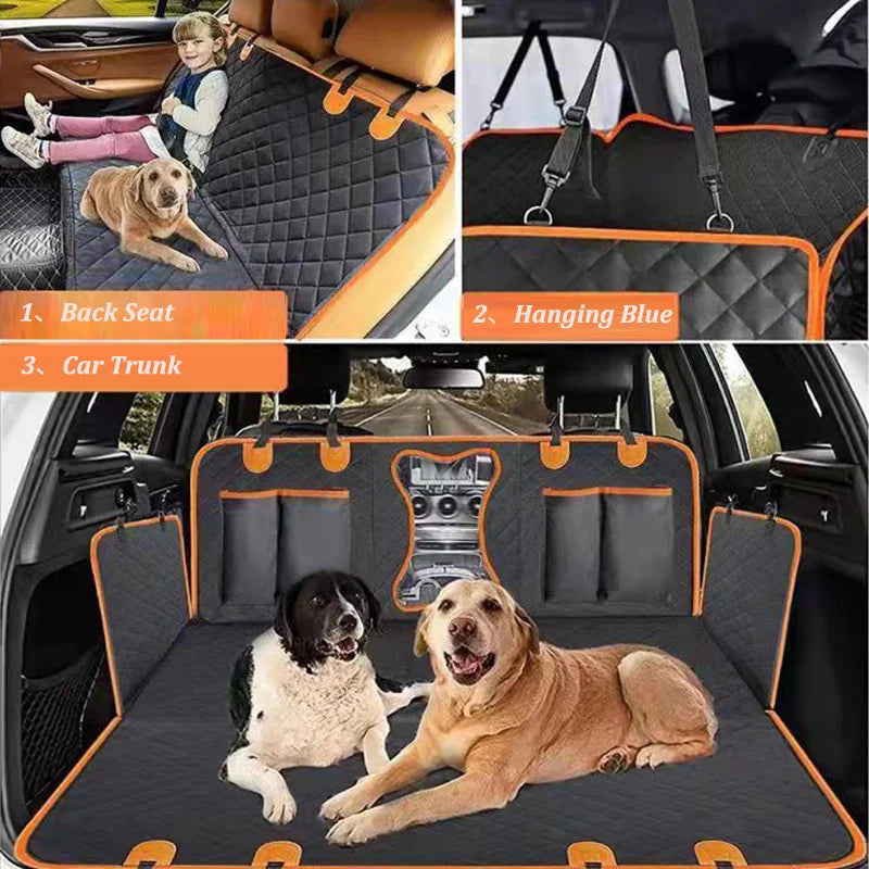 Pet Dog Back Seat Cover Protector 100% Waterproof Dog Cars Backseat Protection Against Dirt and Pet Fur Durable Pet Trunk Mat - The Best Commerce
