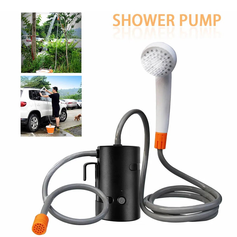 Portable Shower Set Shower Head Pump Garden Hanging Car Washing Outdoor Travel Camping Hiking Swimming Pool Bathing Tools - The Best Commerce