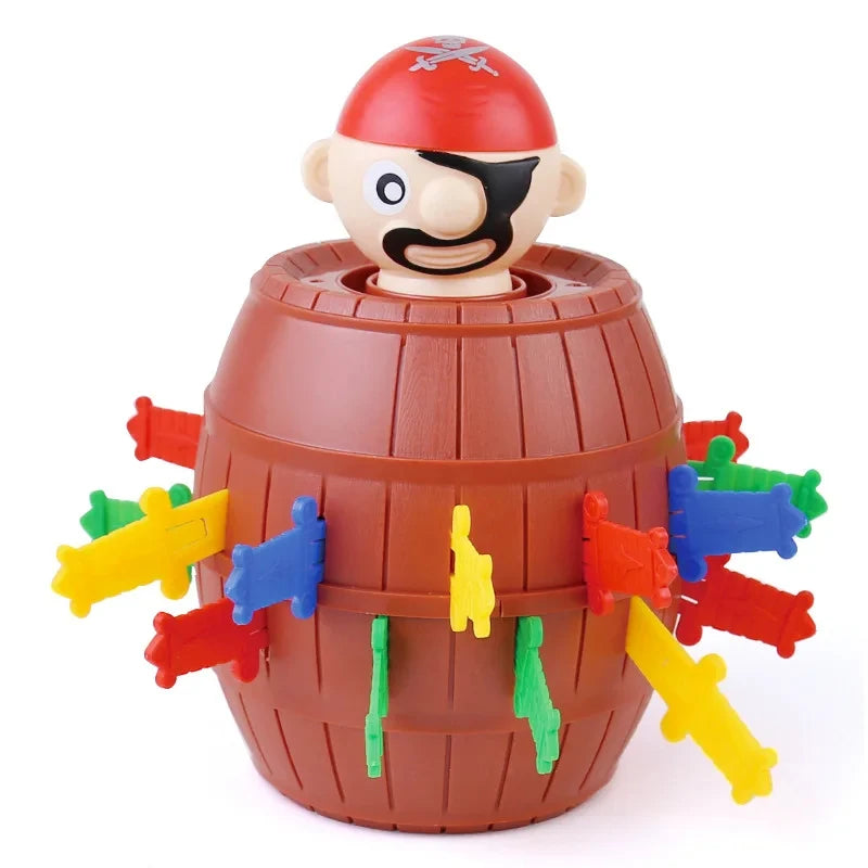 Funny Pirate Barrel Toys Lucky Game Jumping Pirates Bucket Sword Stab Tricky Toy Family Interactive Games For Child Kid Gift