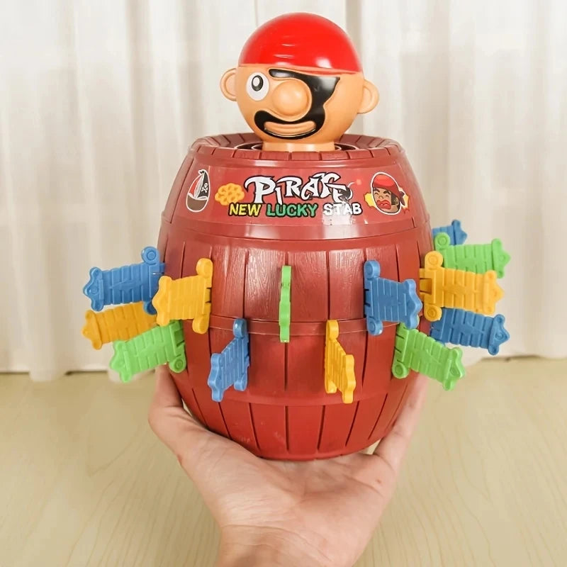 Funny Pirate Barrel Toys Lucky Game Jumping Pirates Bucket Sword Stab Tricky Toy Family Interactive Games For Child Kid Gift
