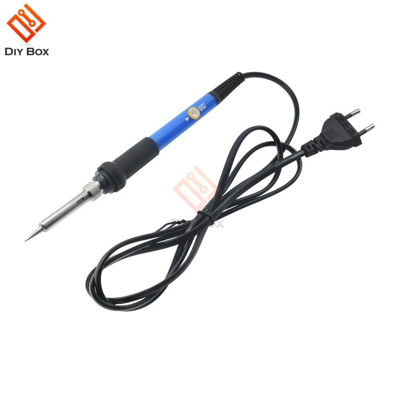 Soldering Iron 60W Adjustable Temperature Electric Solder Iron Rework Station Handle Heat Pencil Welding Repair Tools Kits - The Best Commerce