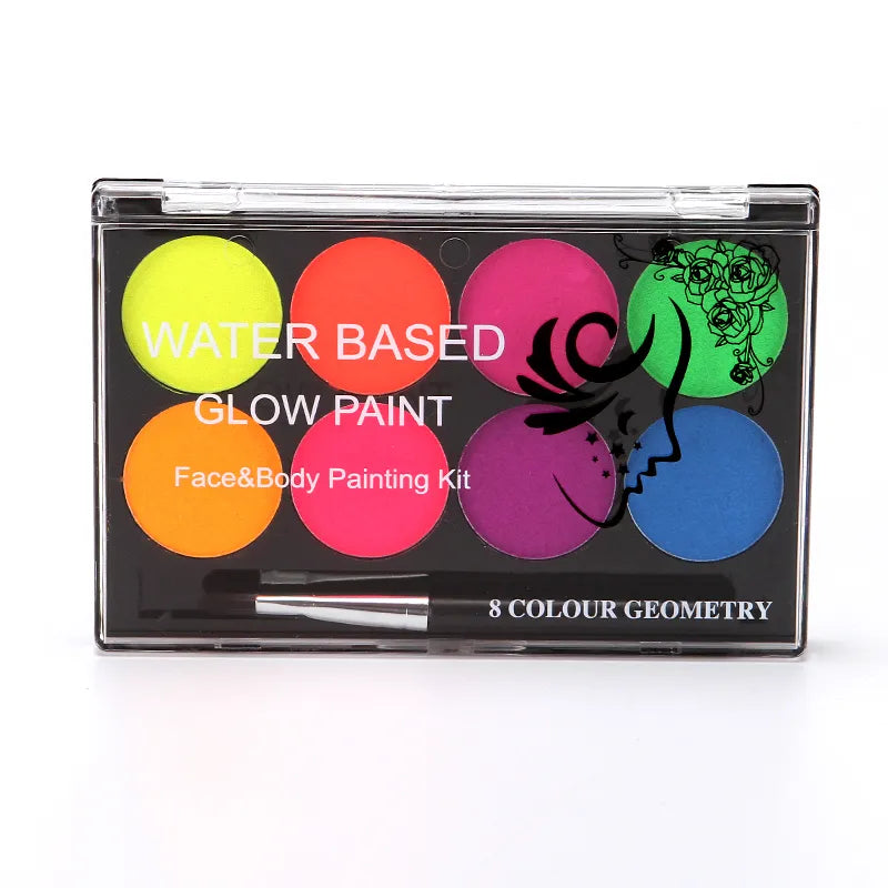 GlowMagic 8-Color UV Body Paint: Perfect for Halloween and Christmas Parties - The Best Commerce