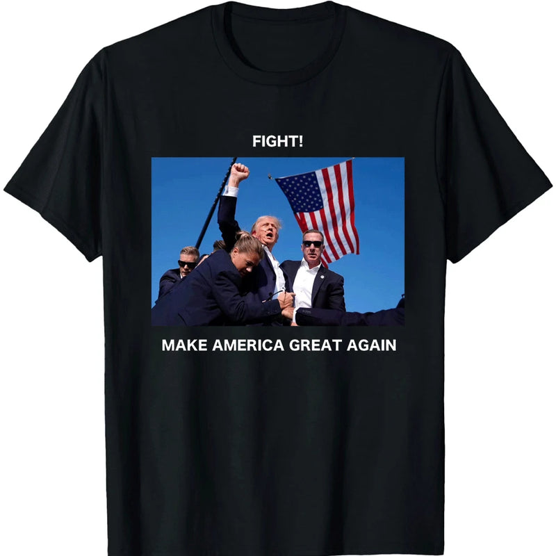 Pro President Donald Trump Supporter Men Cotton Tshirt Gifts Trump 2024 The Return Lady T-Shirt Trump Supporter Aesthetic Top