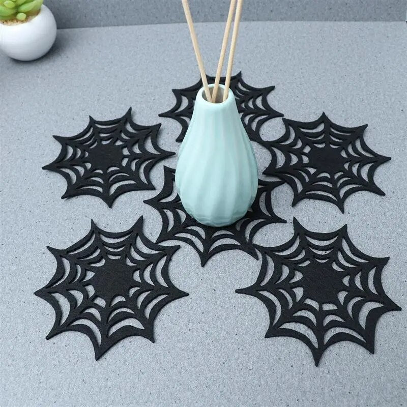 Spooky Web Coasters: Halloween Decorative Doilies for Home and Store - The Best Commerce