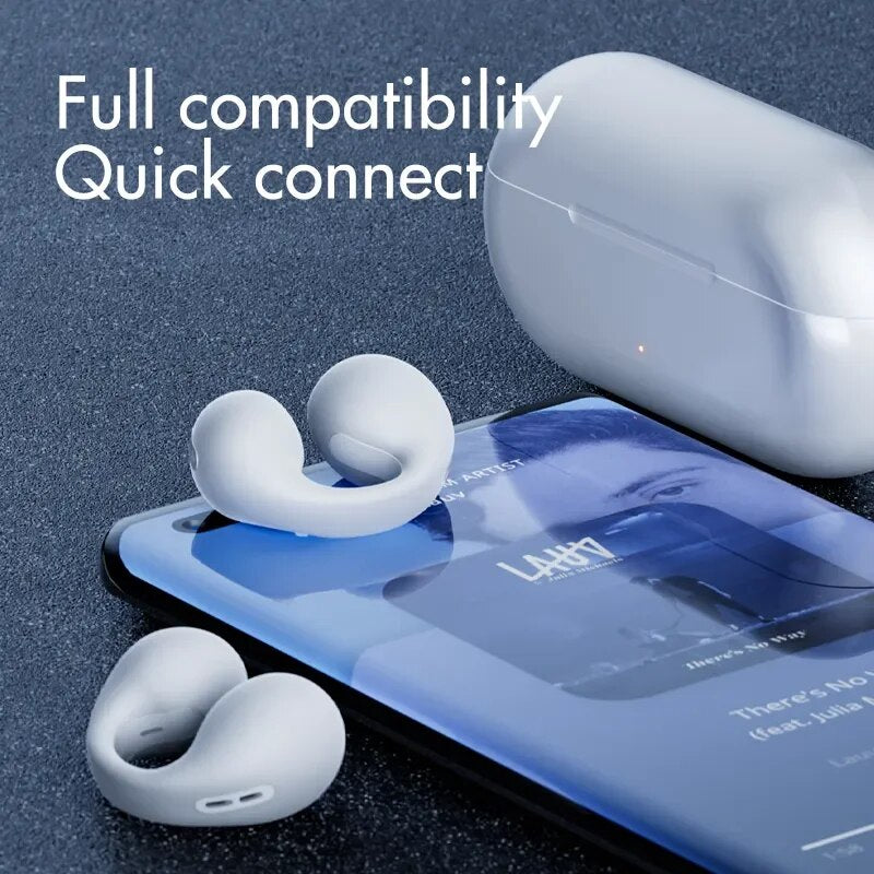 YK10 Open Ear Sport Earbuds NEW Model Air Conduction Earphones 5.3 TWS Blue-tooth Wireless Headphones for iPhone & Android - The Best Commerce