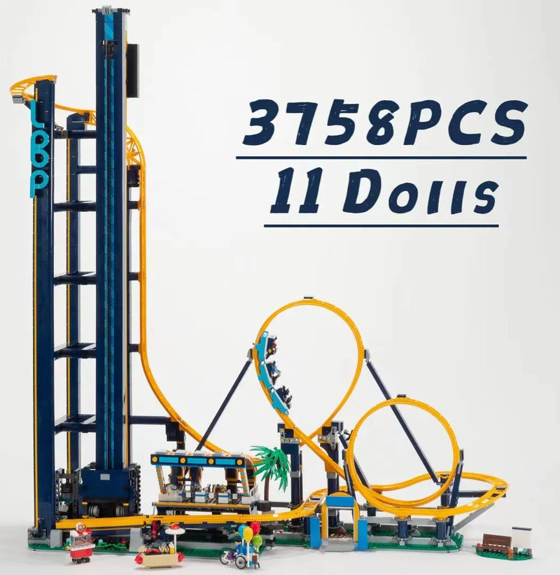 New 3756PCS Loop Roller Coaster With Motor City Creative Building Block Plastic Model 10303 Bricks Toys For Kids Christmas Gifts - The Best Commerce