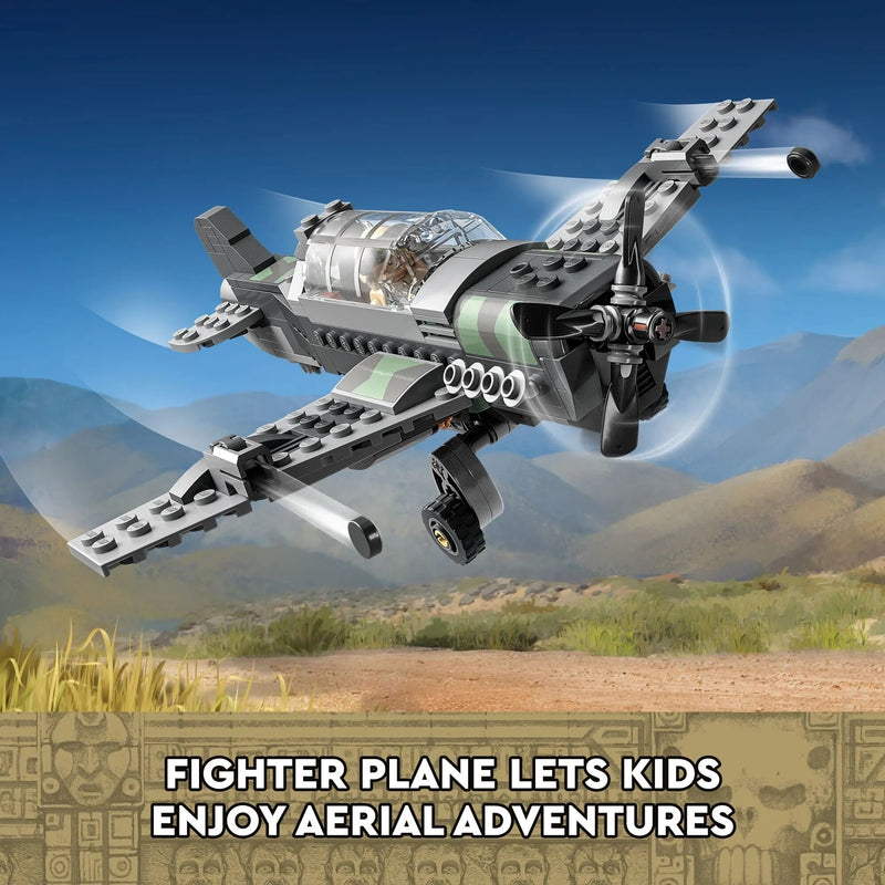 LEGO Fighter Plane Chase 77012 Indiana Jones & the Last Crusade Building Set Featuring a Buildable Car Airplane 3 Minifigures - The Best Commerce