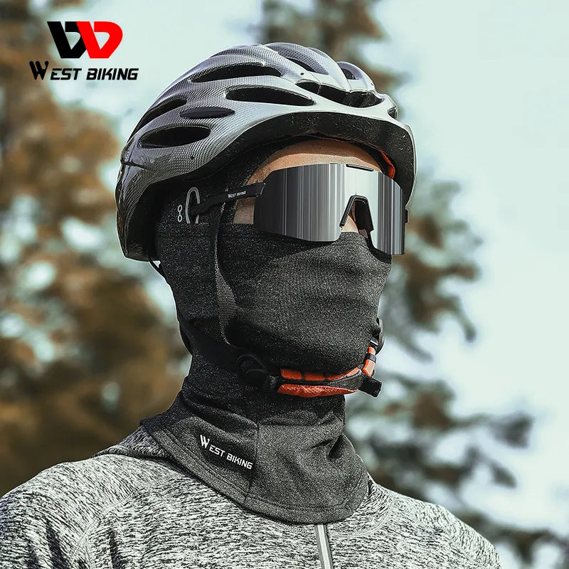 WEST BIKING Winter Warm Balaclava Hat Breathable Cycling Cap Outdoor Sport Full Face Cover Scarf Motorcycle Bike Helmet Liner - The Best Commerce