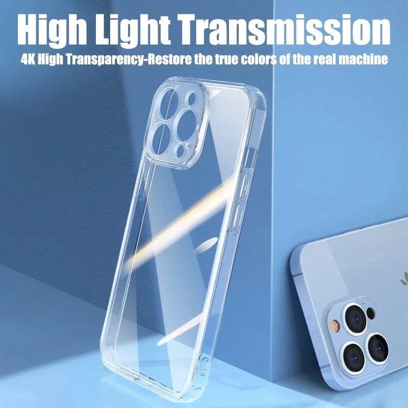 Clear Phone Case For iPhone 12 13 Pro Max Mini Case Silicone Soft Cover For iPhone 11 14 Pro XS Max XR X 8 7 15 Plus Back Cover - The Best Commerce