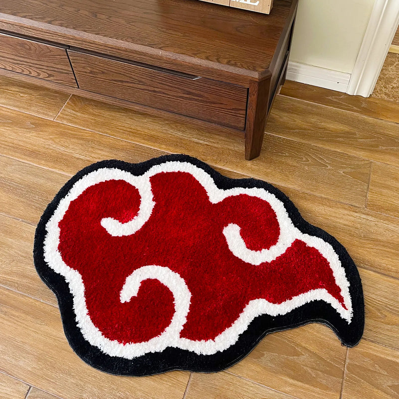 Japanese Anime Red Cloud Doormat Mat Anti-Slip Kitchen Bedroom Handmade Tufted Rug Carpet Living Room Entrance Rug Home Decor - The Best Commerce