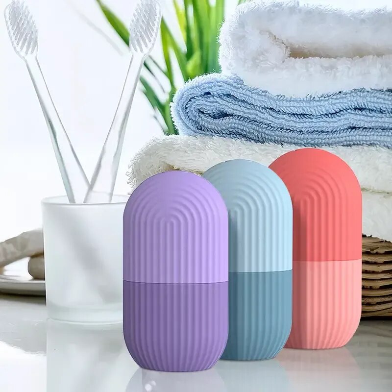Silicone Skin Care Beauty Lifting Contouring Silicone Ice Cube Trays Ice Globe Ice Balls Face Massager Facial Roller Reduce Acne - The Best Commerce