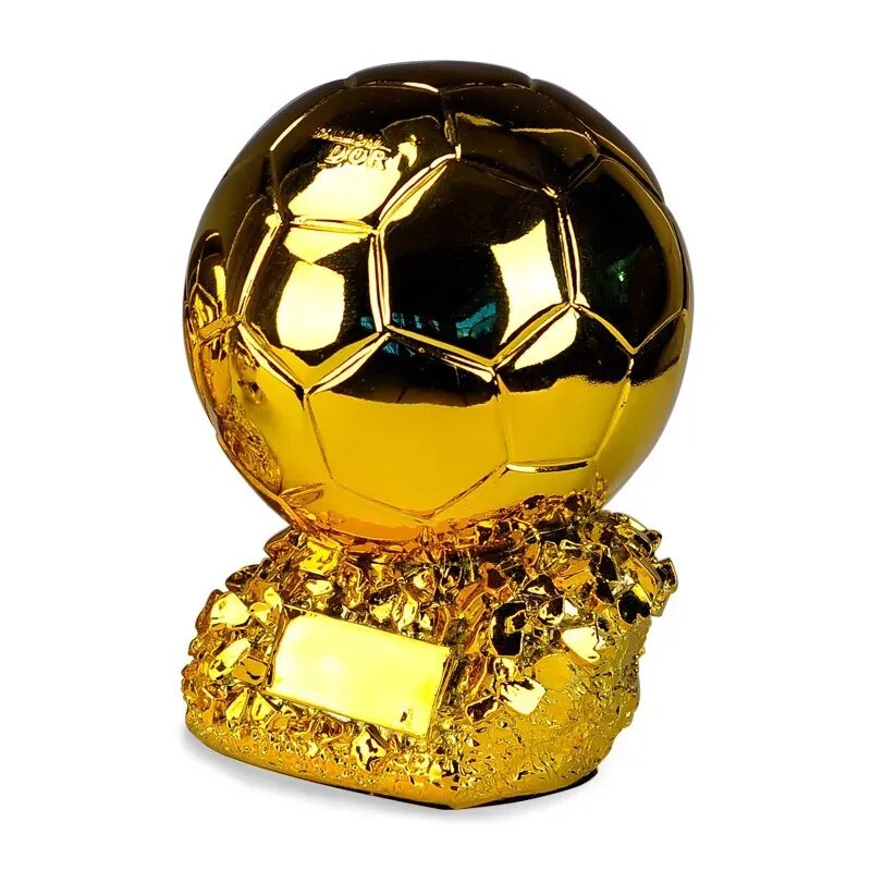 New Golden Ballon Football Excellent Player Award Competition Honor Reward Spherical Trophy Customizable Best Gift Home Decor - The Best Commerce